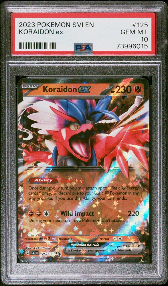 2023 Pokemon Svi En-scarlet & Violet 125 Koraidon Ex PSA 10