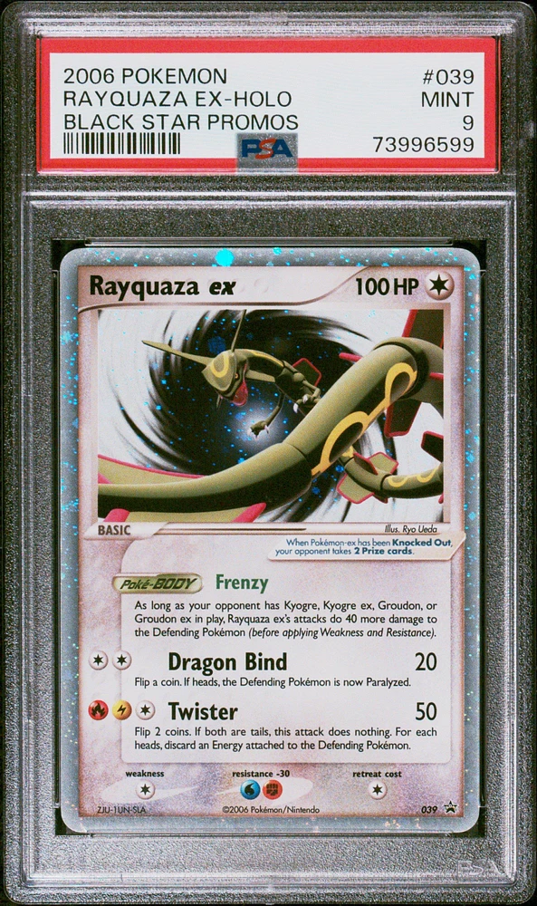 2006 Pokemon Black Star Promos 039 Rayquaza Ex PSA 9