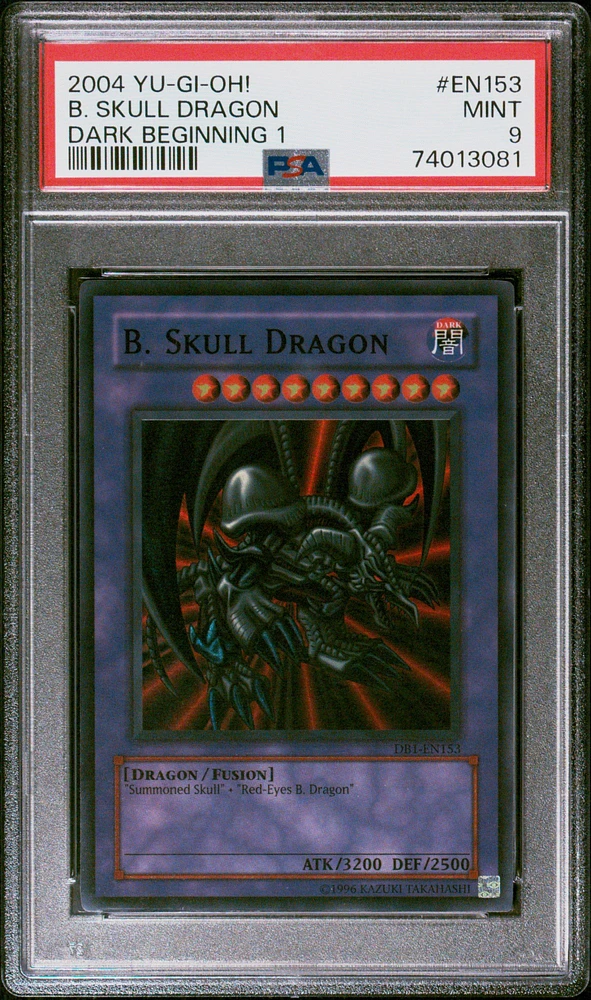2004 Yu-gi-oh! Dark Beginning 1 En153 B. Skull Dragon PSA 9