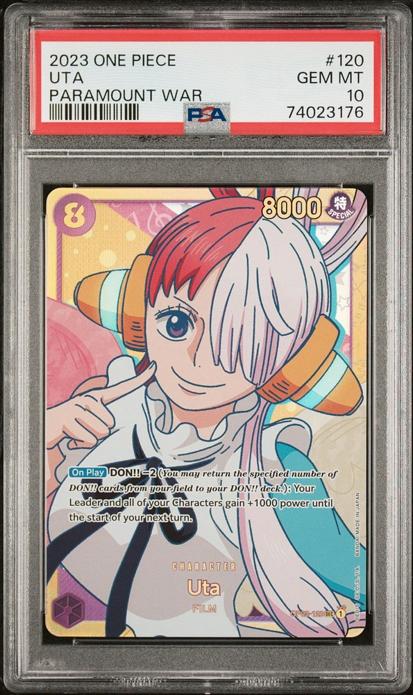 2023 One Piece Paramount War 120 Uta PSA 10