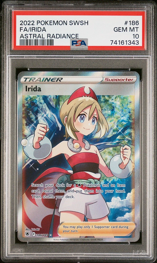 2022 Pokemon Sword & Shield Astral Radiance 186 Fa/irida PSA 10