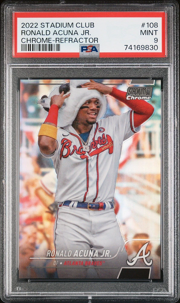 2022 Topps Stadium Club 108 Ronald Acuna Jr. PSA 9
