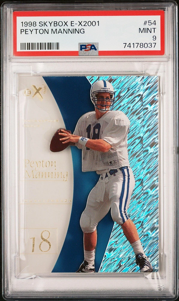 1998 Skybox E-x2001 54 Peyton Manning PSA 9