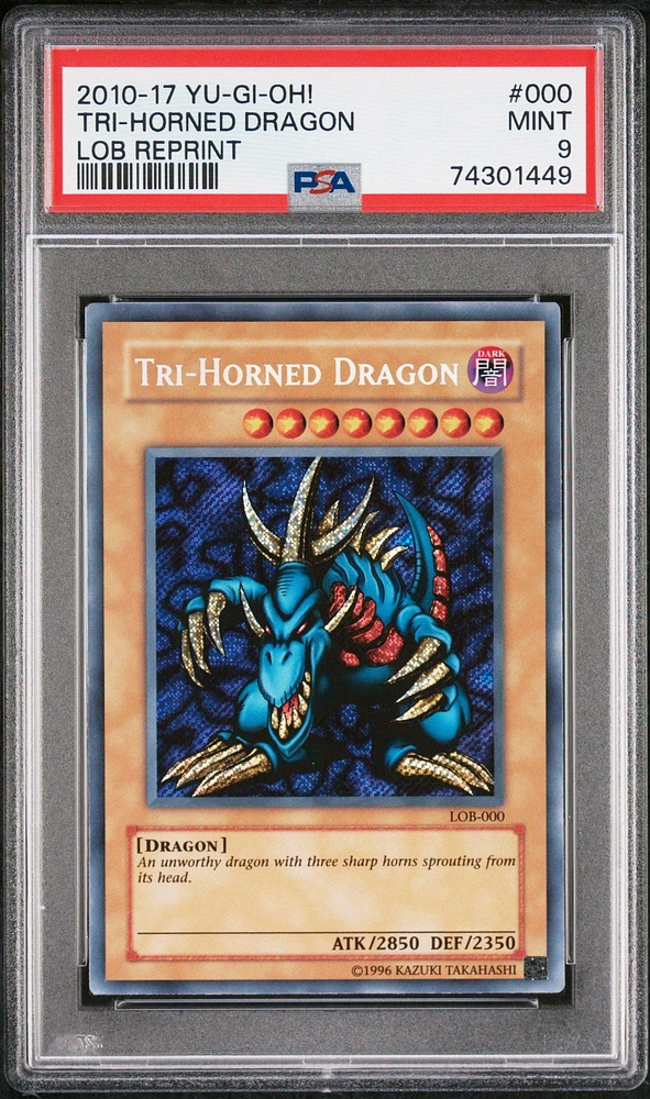 2010-2017 Yu-gi-oh! Legend Of Blue Eyes White Dragon Reprint 000 Tri PSA 9
