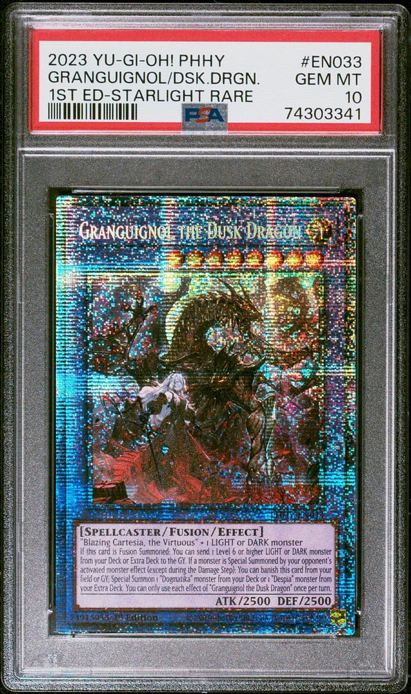 2023 Yu-gi-oh! Photon Hypernova En033 Granguignol The Dusk Dragon 1st Edition-starlight Rare PSA 10
