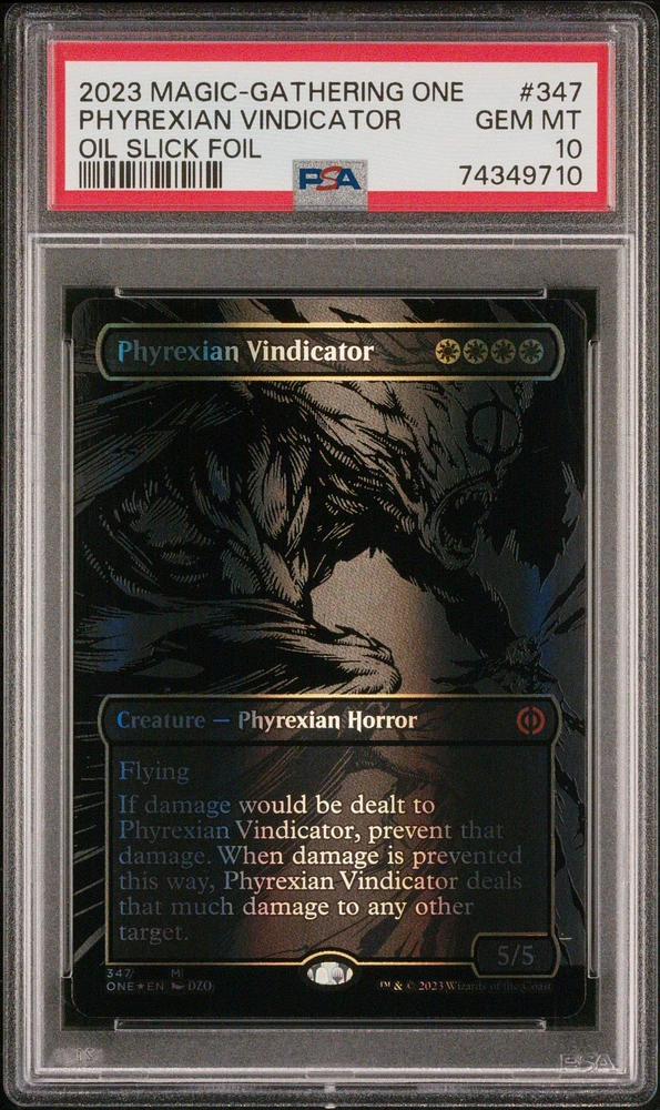 2023 Magic The Gathering Phyrexia: All Will Be One 347 Phyrexian Vindicator PSA 10