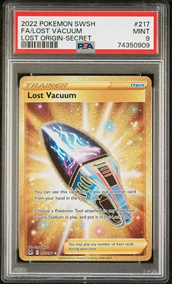 2022 Pokemon Sword & Shield Lost Origin 217 Full Art/lost Vacuum Secret PSA 9