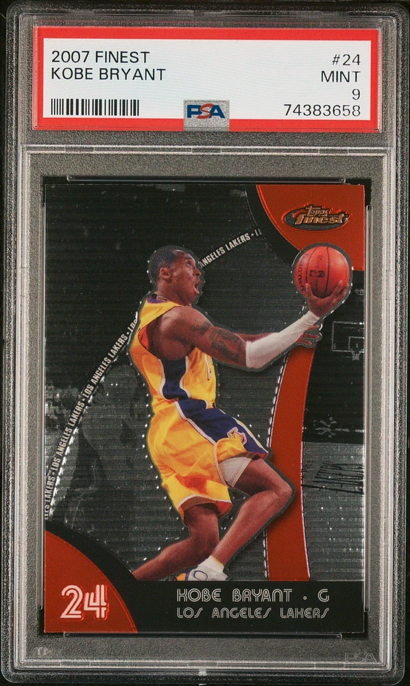 2007 Finest 24 Kobe Bryant PSA 9