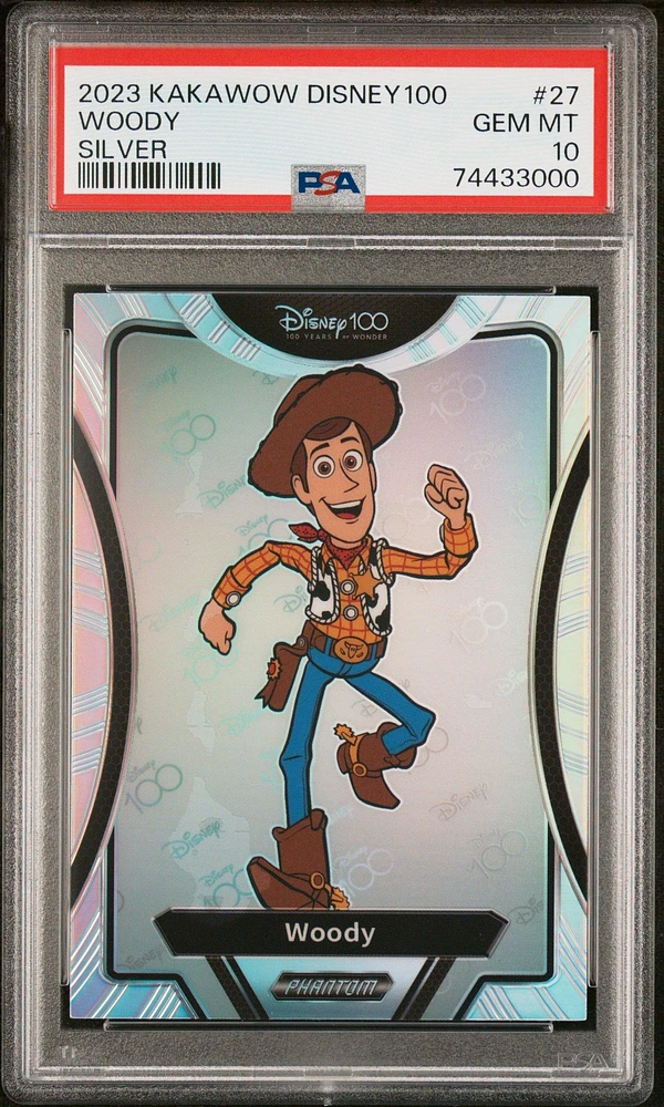 2023 Kakawow Phantom Disney100 Wondrous Character 27 Woody Silver PSA 10