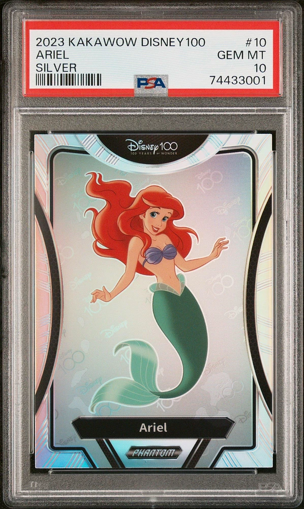 2023 Kakawow Phantom Disney100 Wondrous Character 10 Ariel Silver PSA 10