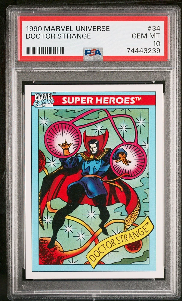 1990 Marvel Universe 34 Doctor Strange PSA 10