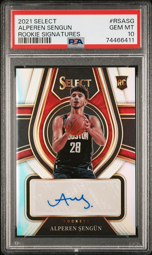 2021 Panini Select Rookie Signatures Rsasg Alperen Sengun PSA 10