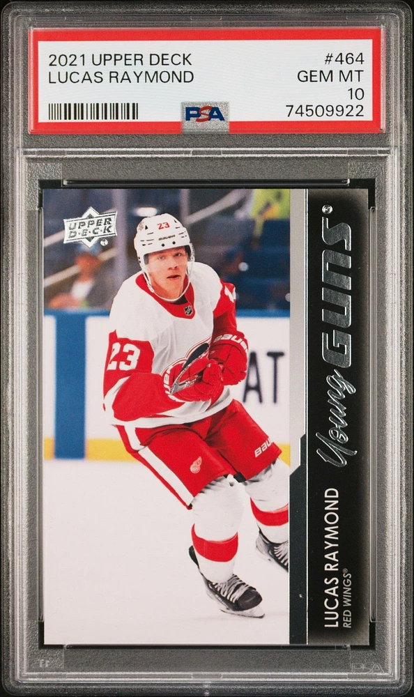 2021-2022 Upper Deck 464 Lucas Raymond PSA 10