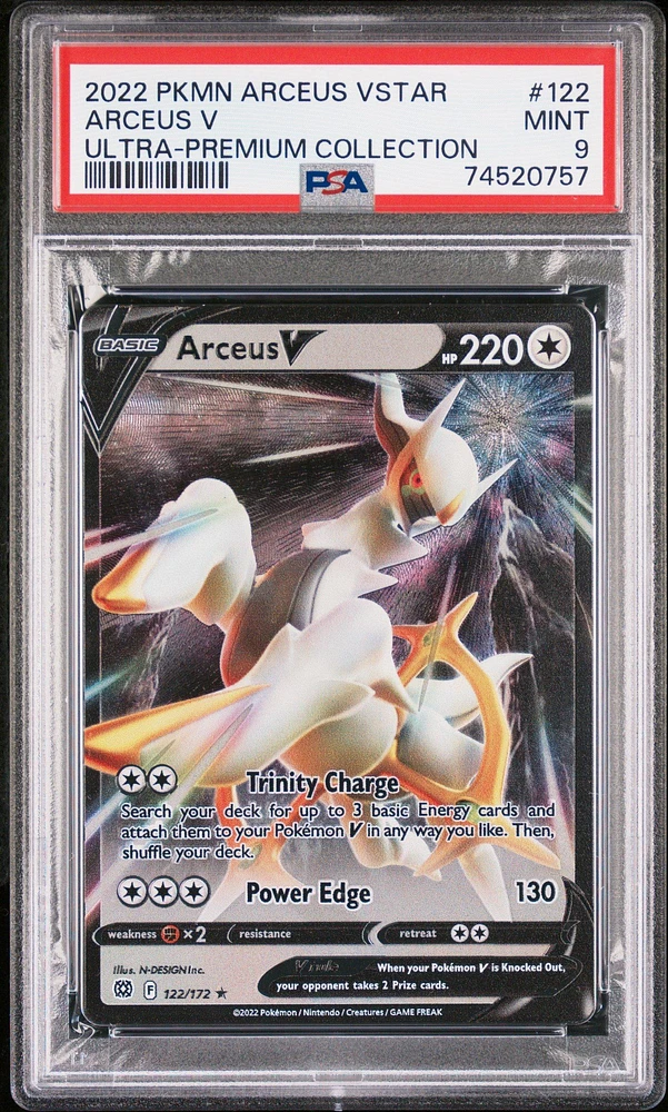 2022 Pokemon Arceus Vstar Ultra-premium Collection 122 Arceus V PSA