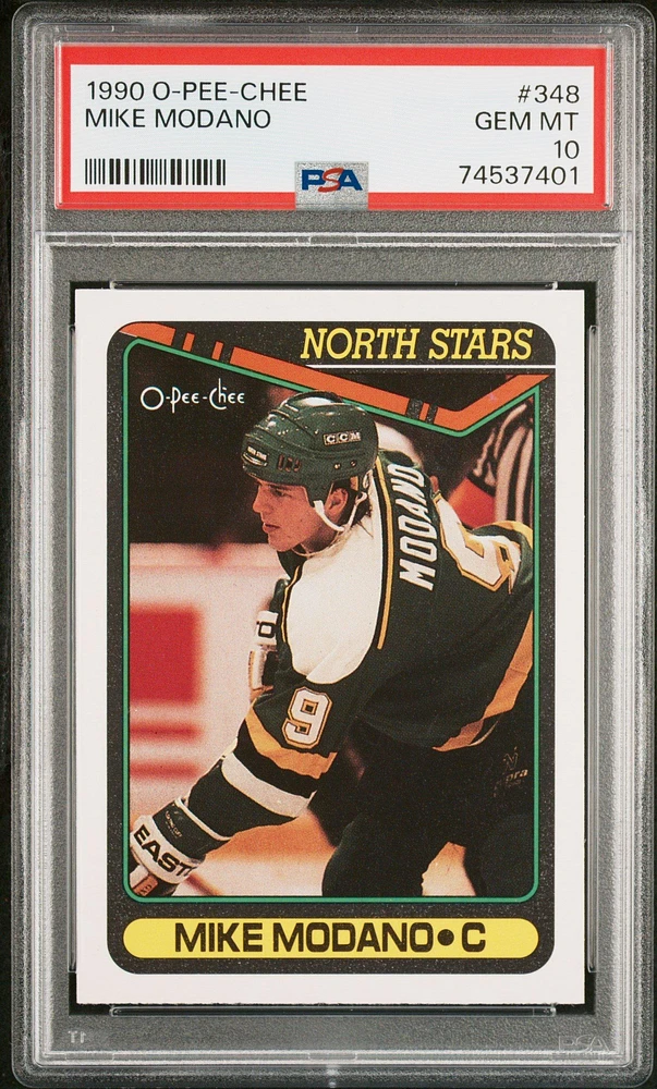 1990 O-pee-chee 348 Mike Modano PSA 10