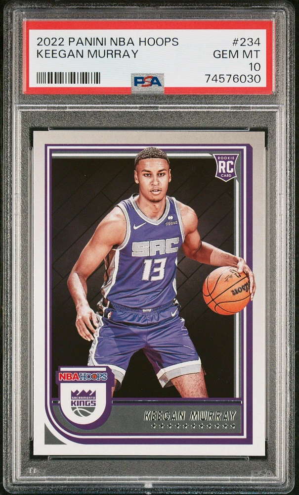 2022 Panini Nba Hoops 234 Keegan Murray PSA 10