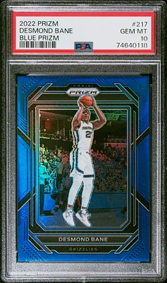 2022 Panini Prizm 217 Desmond Bane Blue Prizm PSA 10