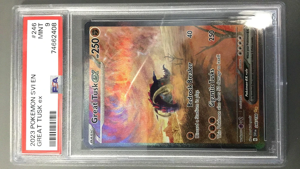 2023 Pokemon Svi En-scarlet & Violet Great Tusk Ex PSA