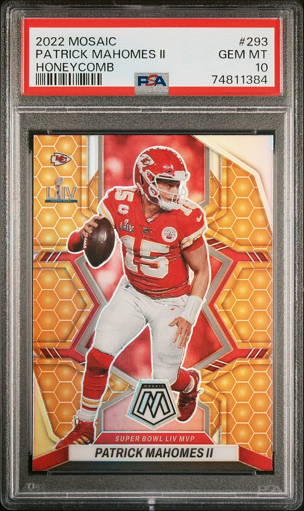 2022 Panini Mosaic 293 Patrick Mahomes Ii Honeycomb PSA 10