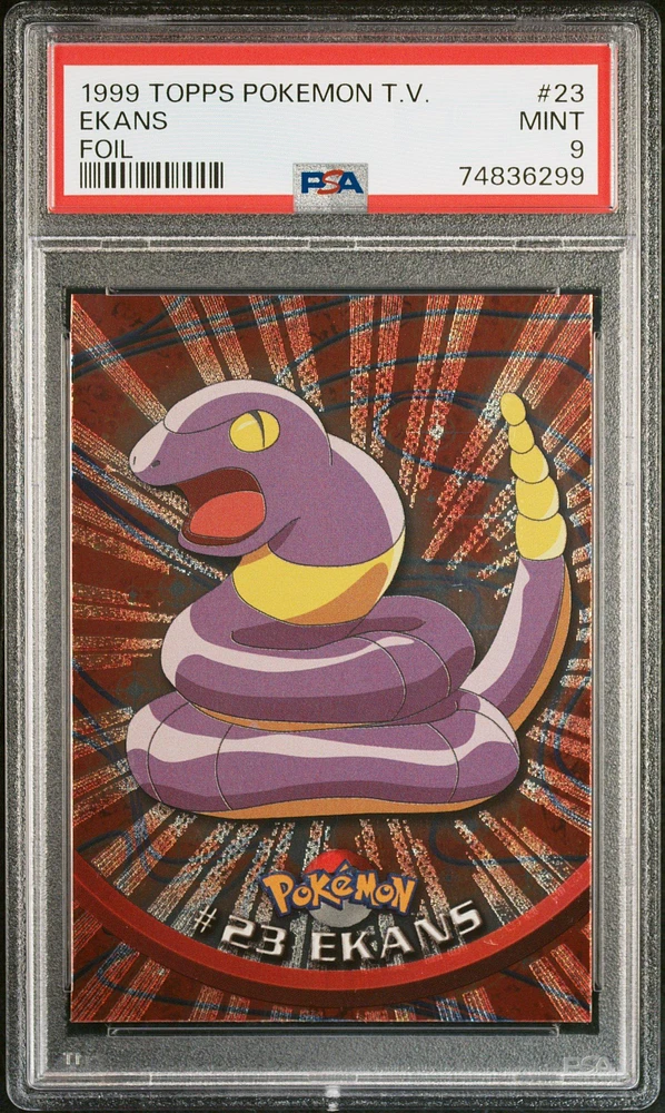 1999 Topps Pokemon Tv 23 Ekans PSA 9