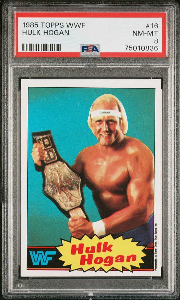 1985 Topps Wwf 16 Hulk Hogan PSA 8