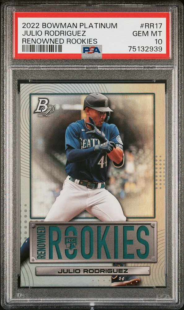 2022 Bowman Platinum Renowned Rookies Rr17 Julio Rodriguez PSA 10
