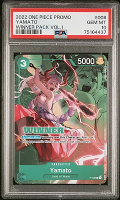 2022 One Piece Promos 008 Yamato Winner Pack Vol.1 PSA 10