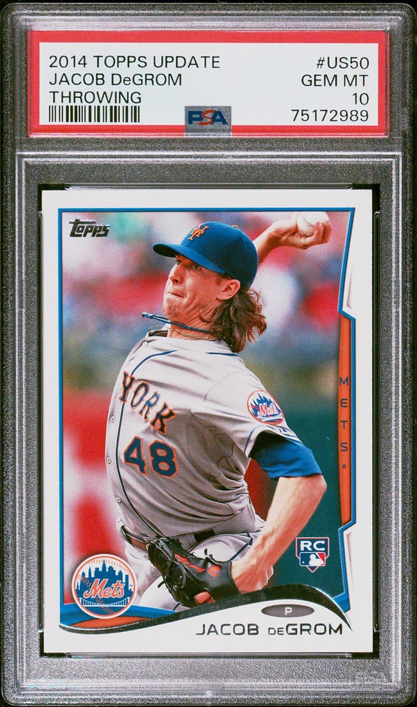 2014 Topps Update Us50 Jacob Degrom Throwing PSA 10