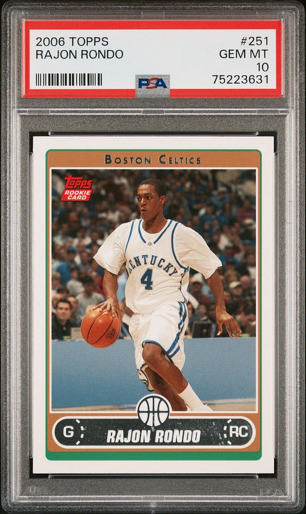 2006 Topps 251 Rajon Rondo PSA 10