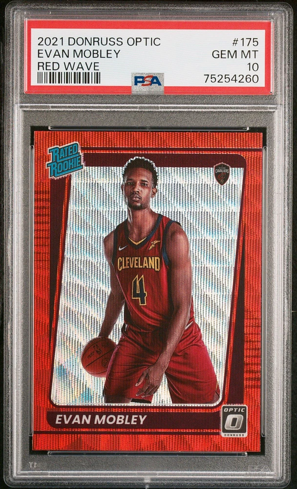 2021 Panini Donruss Optic 175 Evan Mobley PSA 10