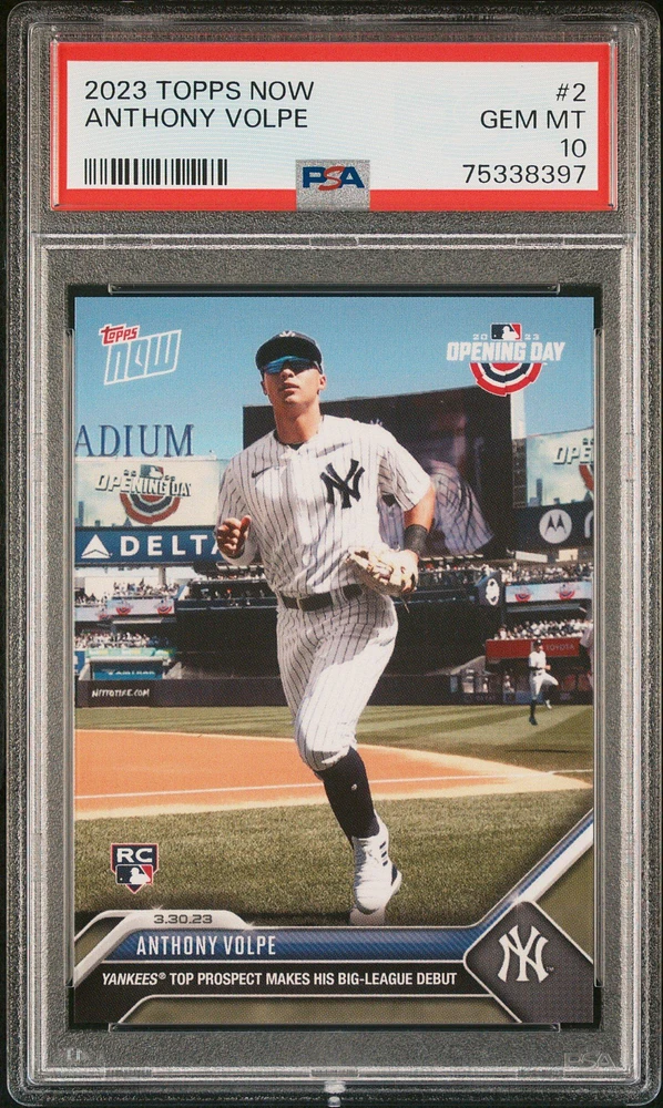 2023 Topps Now 2 Anthony Volpe PSA 10