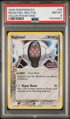 2006 Pokemon Ex Holon Phantoms 29 Registeel-reverse Foil PSA 8