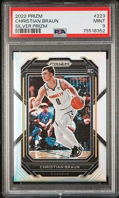 2022 Panini Prizm 223 Christian Braun PSA 9
