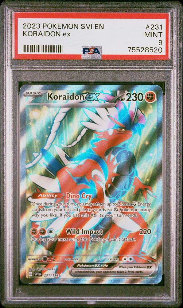 2023 Pokemon Svi En-scarlet & Violet 231 Koraidon Ex Ultra Rare PSA