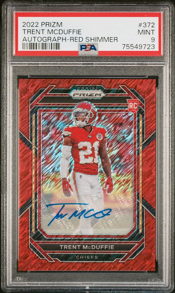 2022 Panini Prizm 372 Trent Mcduffie PSA 9