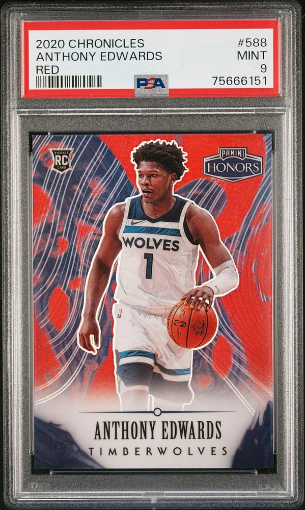 2020 Panini Chronicles 588 Anthony Edwards PSA 9