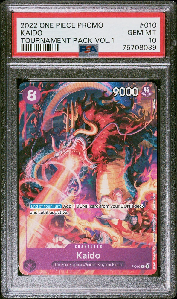 2022 One Piece Promos 010 Kaido PSA 10