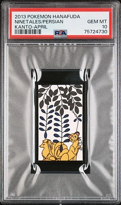 2013 Pokemon Hanafuda Kanto Ninetales/persian PSA 10