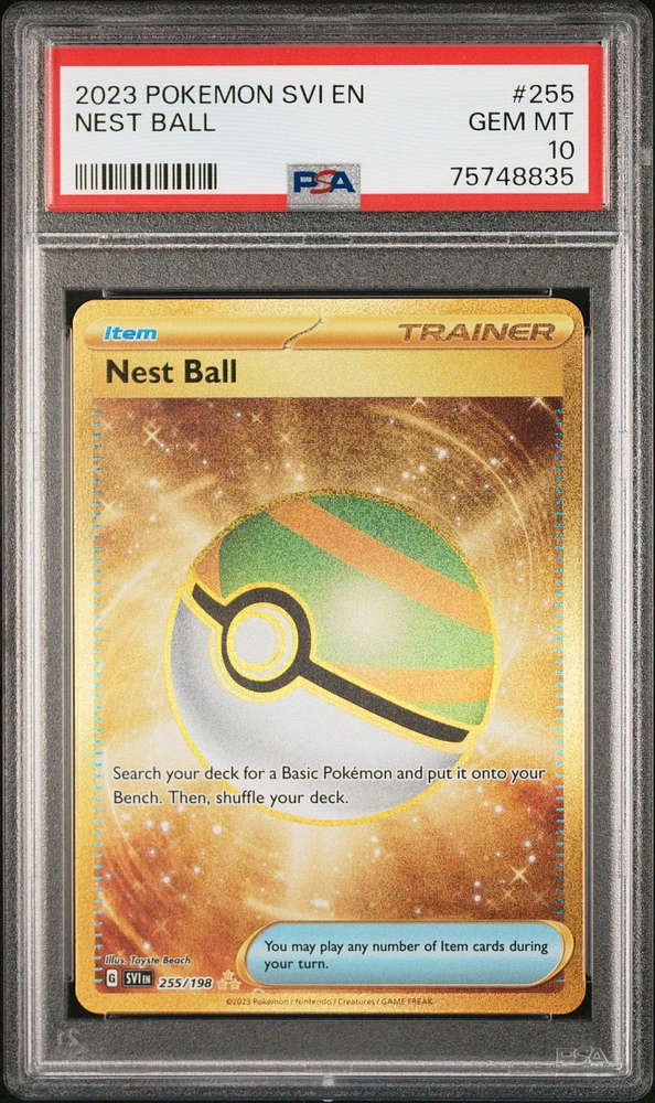 2023 Pokemon Svi En-scarlet & Violet 255 Nest Ball PSA 10
