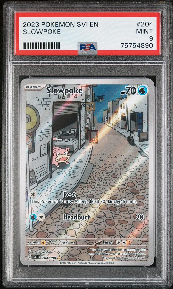 2023 Pokemon Svi En-scarlet & Violet 204 Slowpoke PSA 9