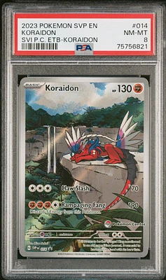 2023 Pokemon Svp En-sv Black Star Promo 014 Koraidon PSA 8