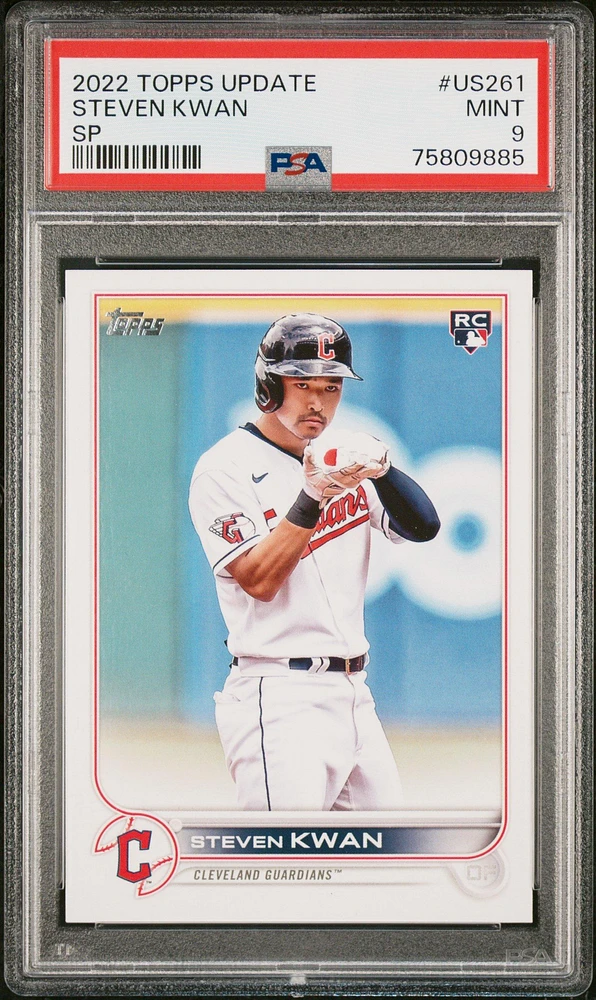 2022 Topps Update Us261 Steven Kwan Sp PSA