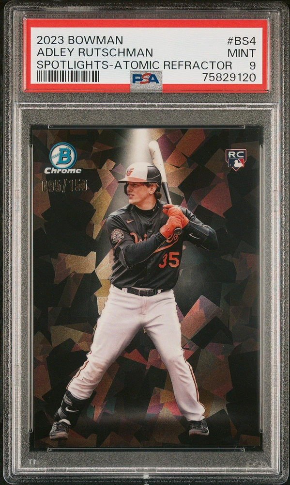 2023 Bowman Spotlights Bs4 Adley Rutschman Atomic Refractor PSA 9