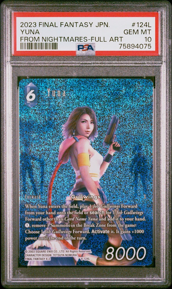 2023 Final Fantasy From Nightmares 124l Yuna Legacy Full Art PSA 10