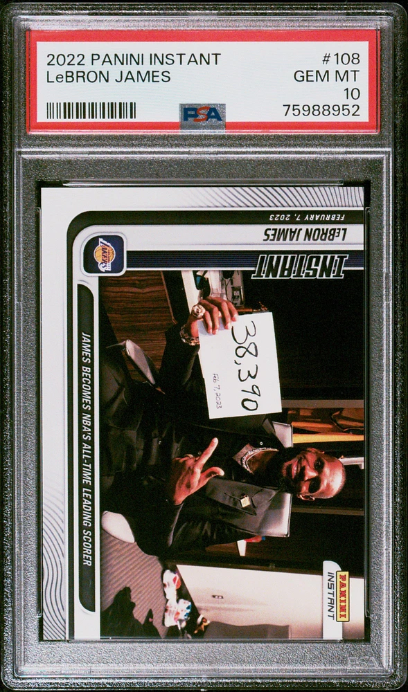 2022 Panini Instant 108 Lebron James PSA 10