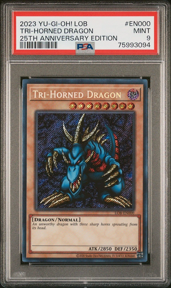 2023 Yu-gi-oh! Legend Of Blue Eyes White Dragon 25th Anniversary Edition En000 Tri PSA 9