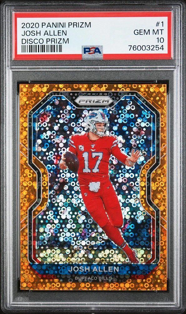 2020 Panini Prizm 1 Josh Allen Disco Prizm PSA 10