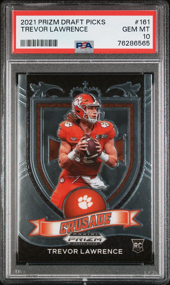 2021 Panini Prizm Draft Picks 161 Trevor Lawrence PSA 10