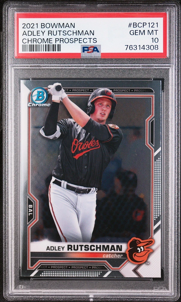 2021 Bowman Chrome Prospects Bcp121 Adley Rutschman PSA 10