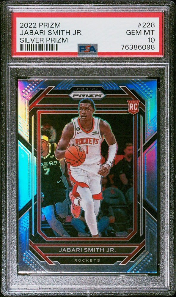 2022 Panini Prizm 228 Jabari Smith Jr. Silver Prizm PSA 10